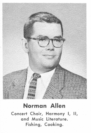 Norman Allen - 1961 PHS Yearbook