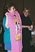 July 28, 2002:  Ellen presents Roberta with the Nightshirt