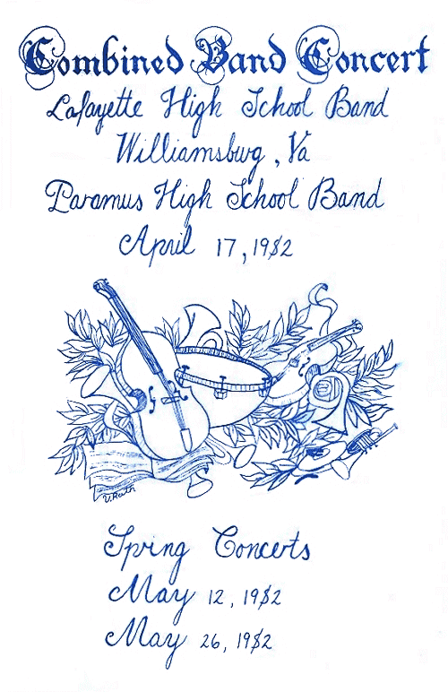 Spring Concert May 12, 1982-Program Cover