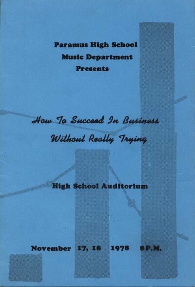 How to Succeed -Nov. 1978- Program Cover